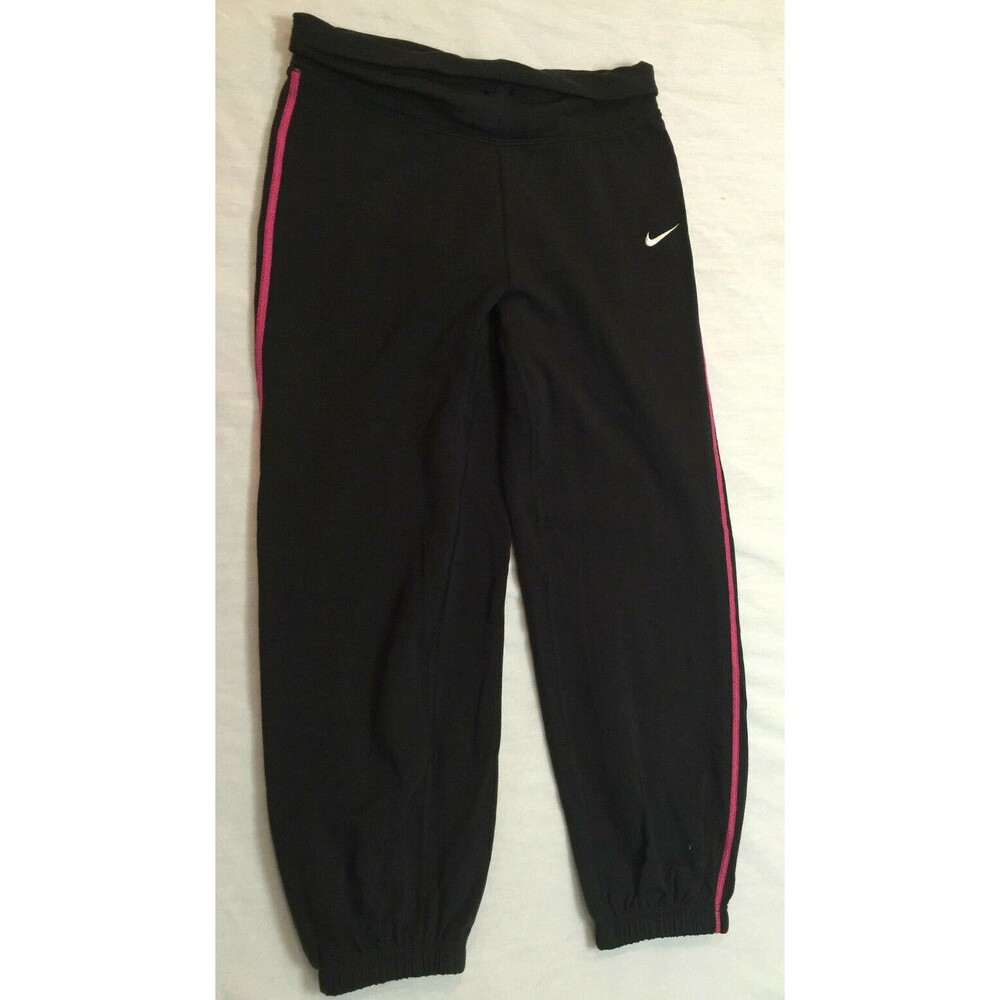 NIKE DRI FIT WOMENS PULL ON ATHLETIC YOGA CAPRIS PANTS SIZE  M
